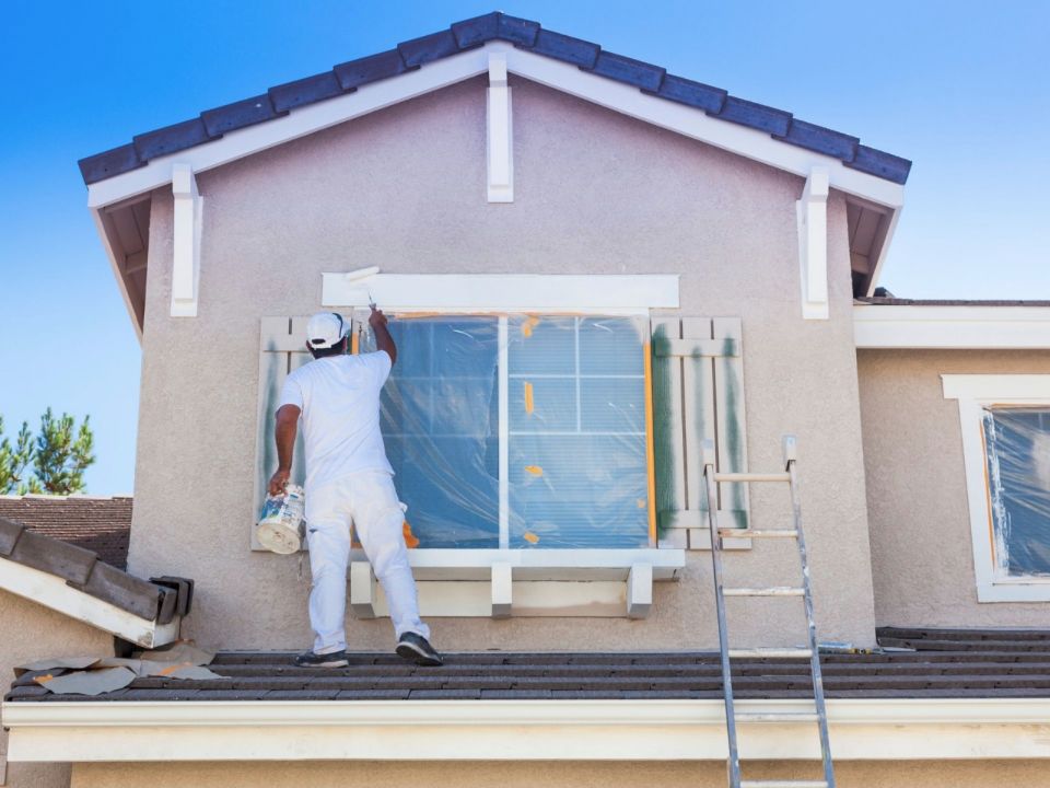 Exterior painting with coastal protection