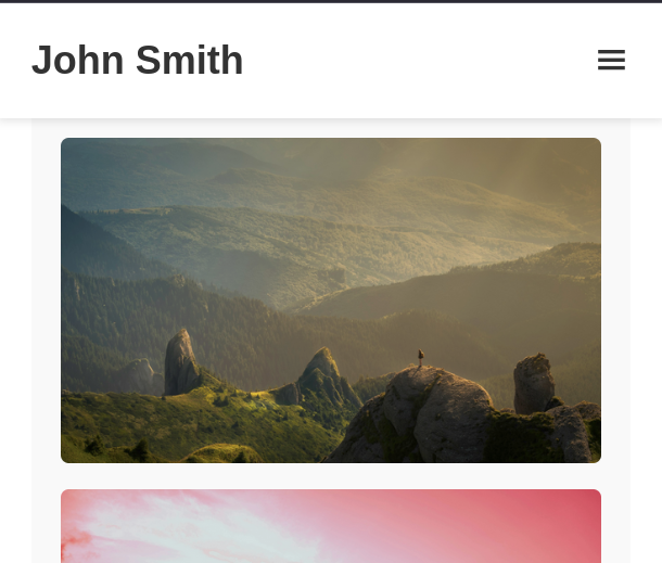 John Smith Photography Website Design